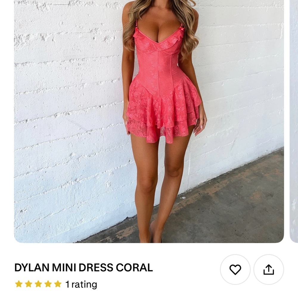 Dylan Flirty Mini Dress in Vibrant Pink